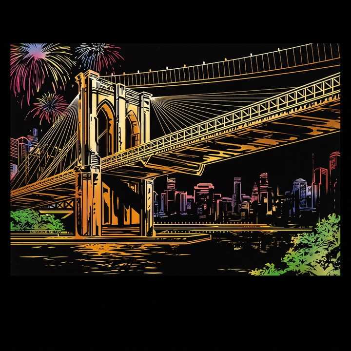 Brooklyn Bridge — the finished artwork