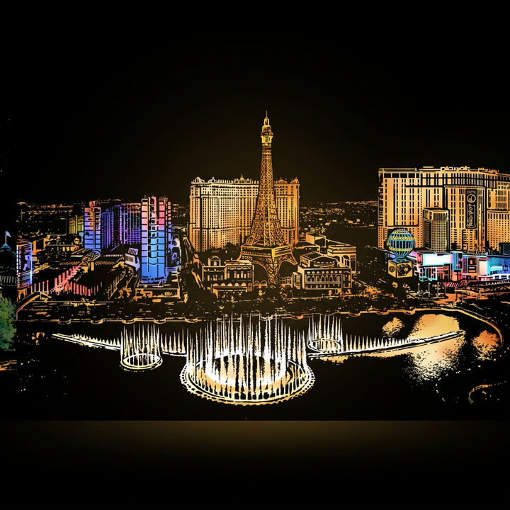 Las Vegas — the finished artwork