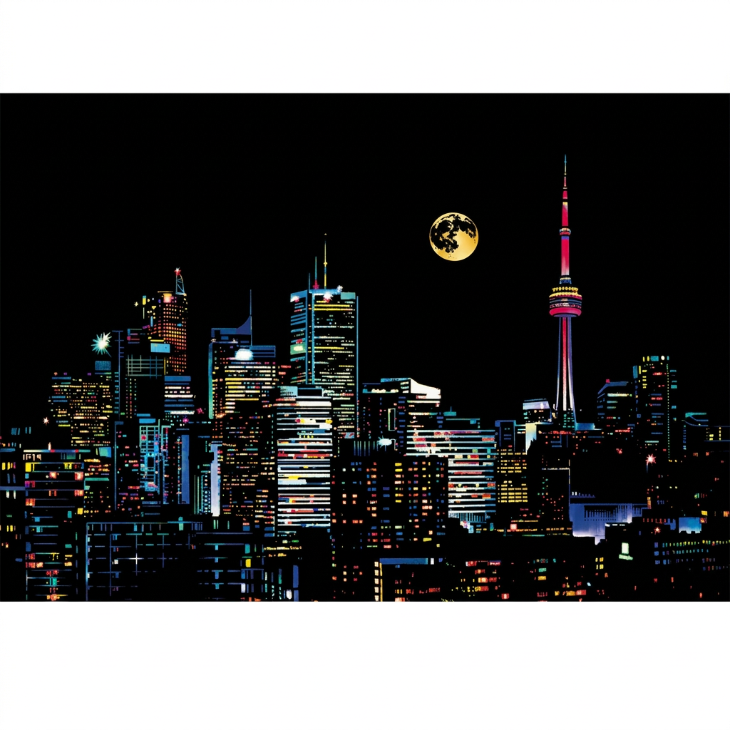 Canada scratch-art design
