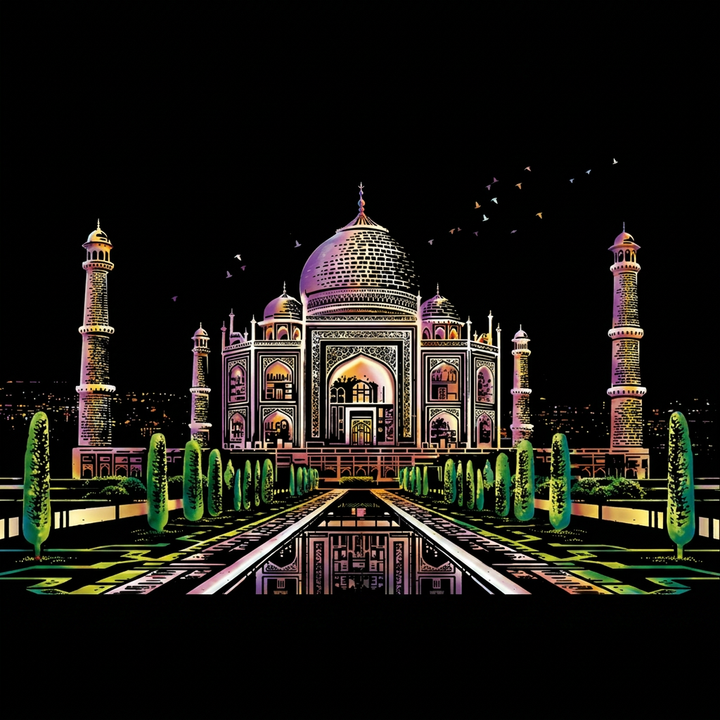 Taj Mahal — the finished artwork