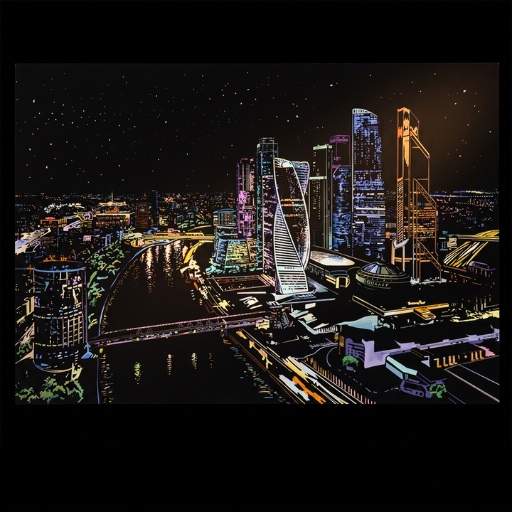 Moscow City — the finished artwork
