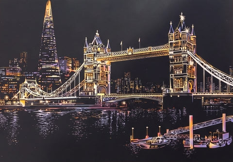 London · Tower Bridge, finished in color