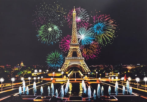 Paris · Eiffel Tower, finished in color